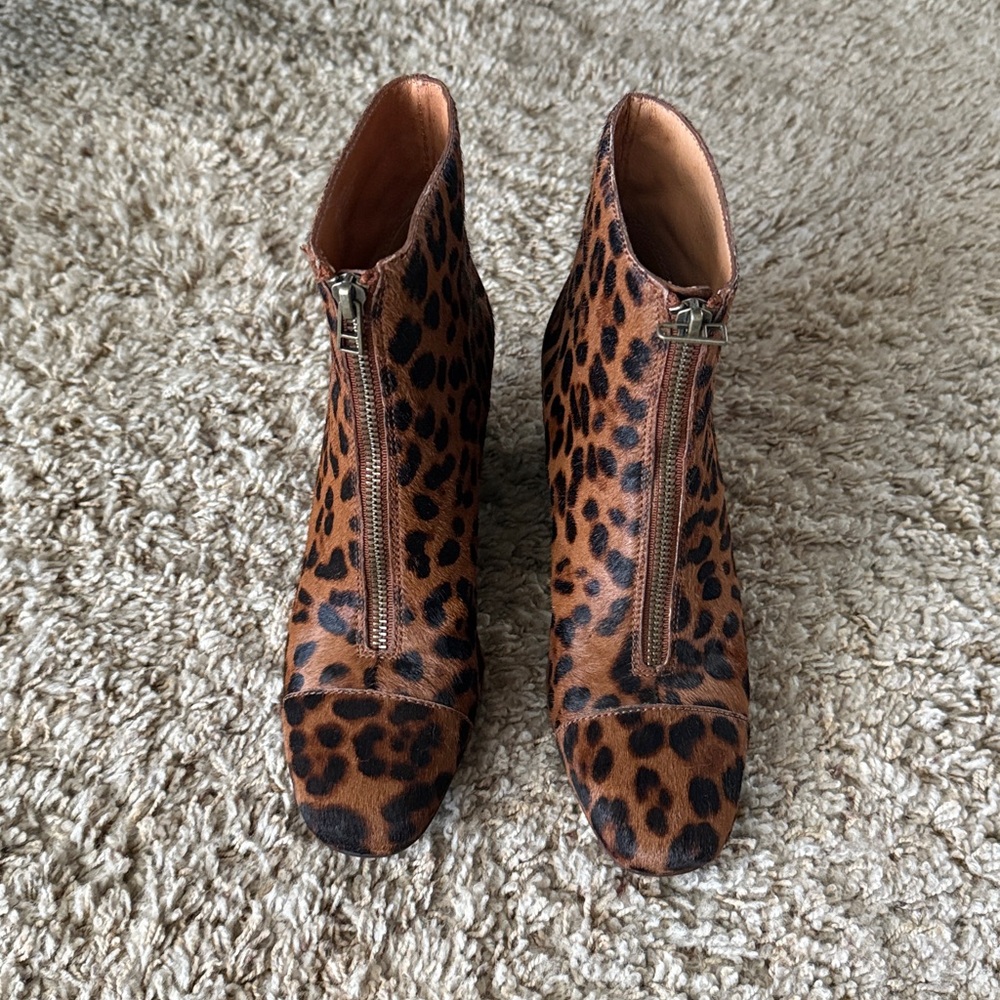 Madewell The Amalia Leopard Print Ankle Booties - Picture 8 of 16